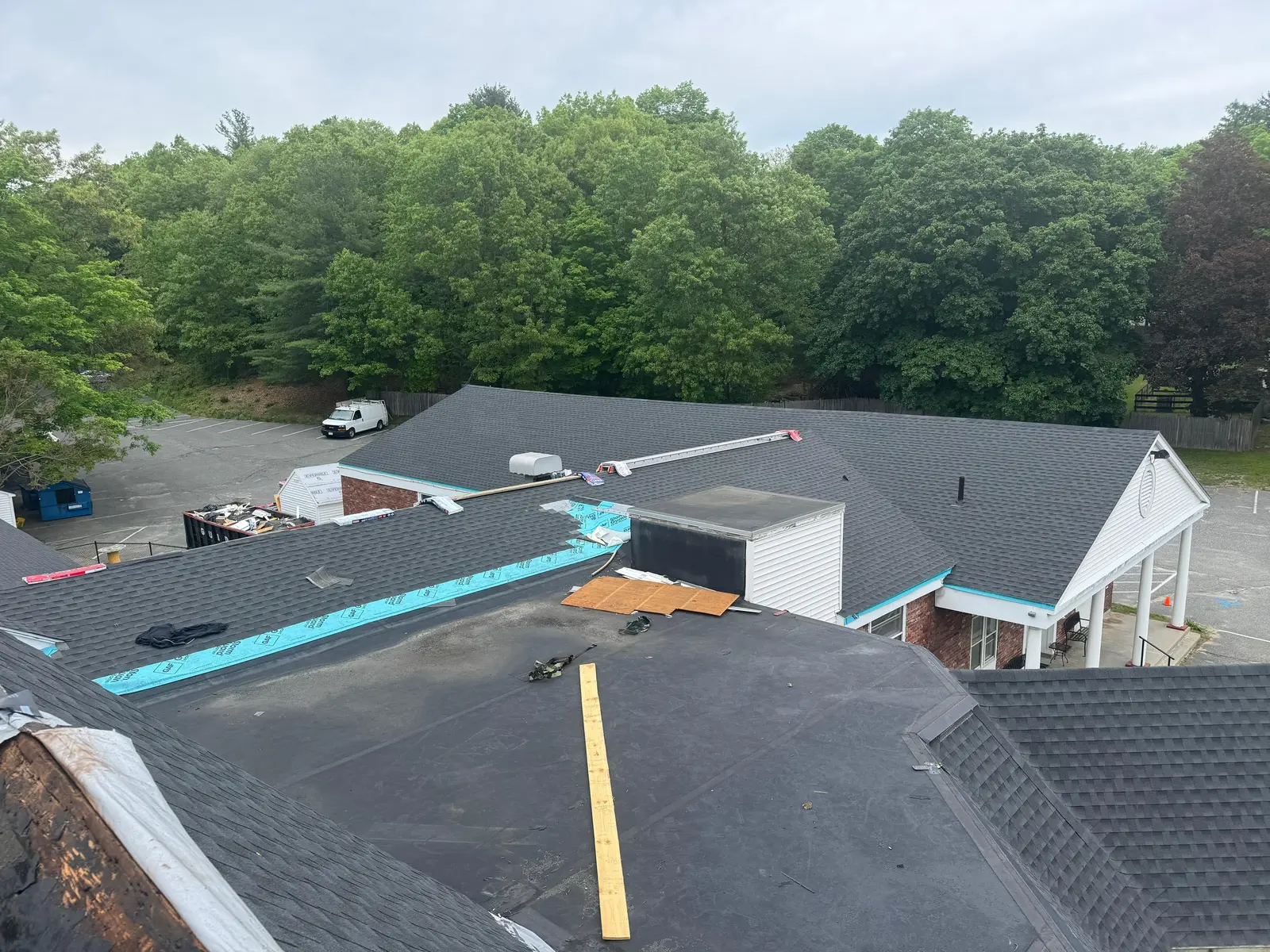 Roofing project completed by Italian Construction